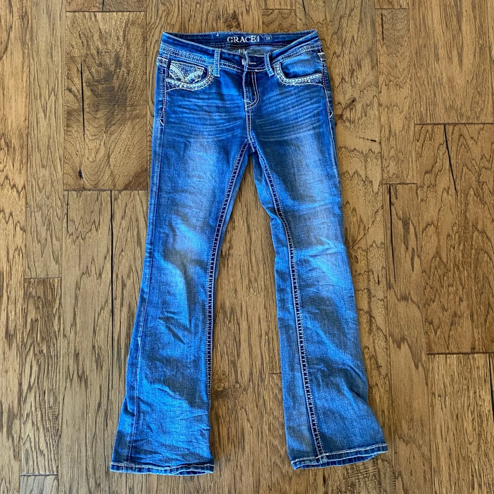 Grace in L.A. Girls Jeans. Size 16.